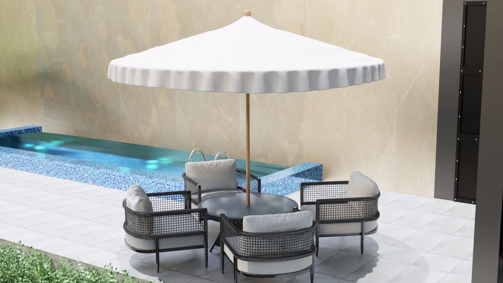 House Design Black House 3D model_3