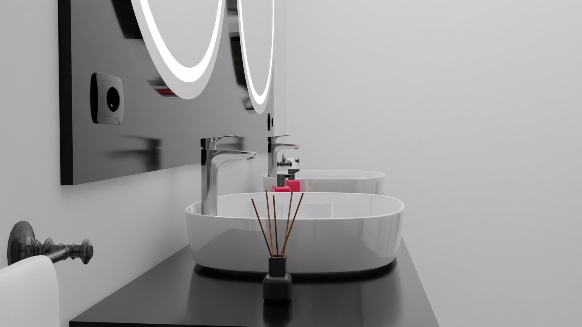 House Design Black House 3D model_29