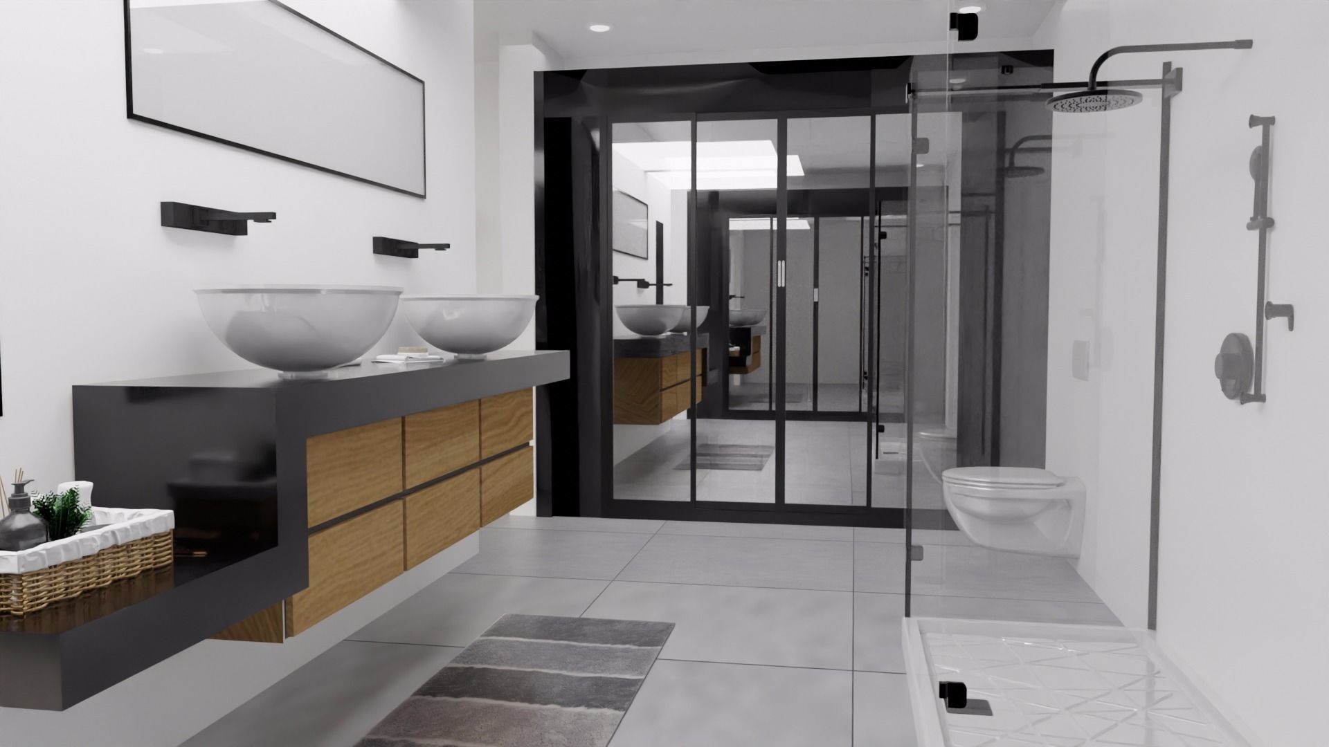 House Design Black House 3D model_36