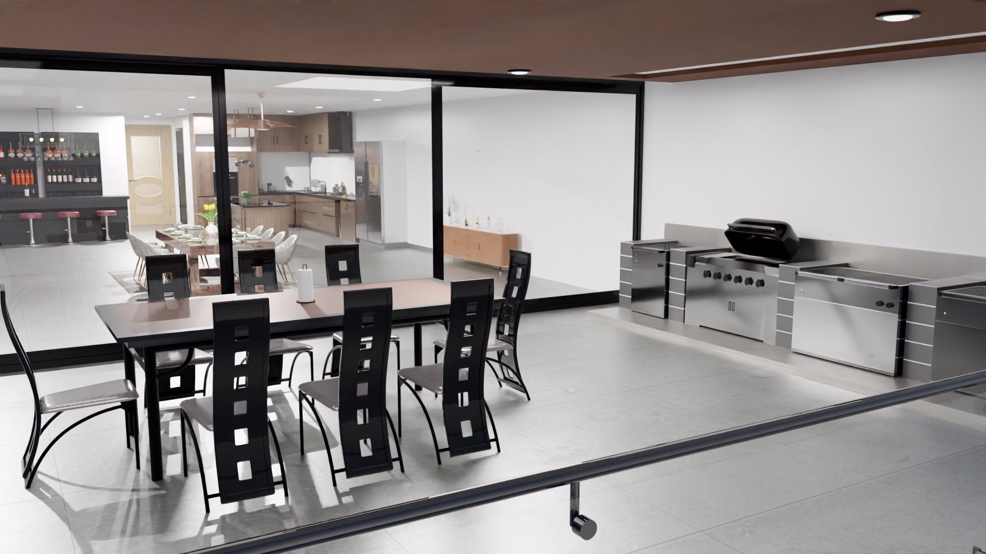 House Design Black House 3D model_26