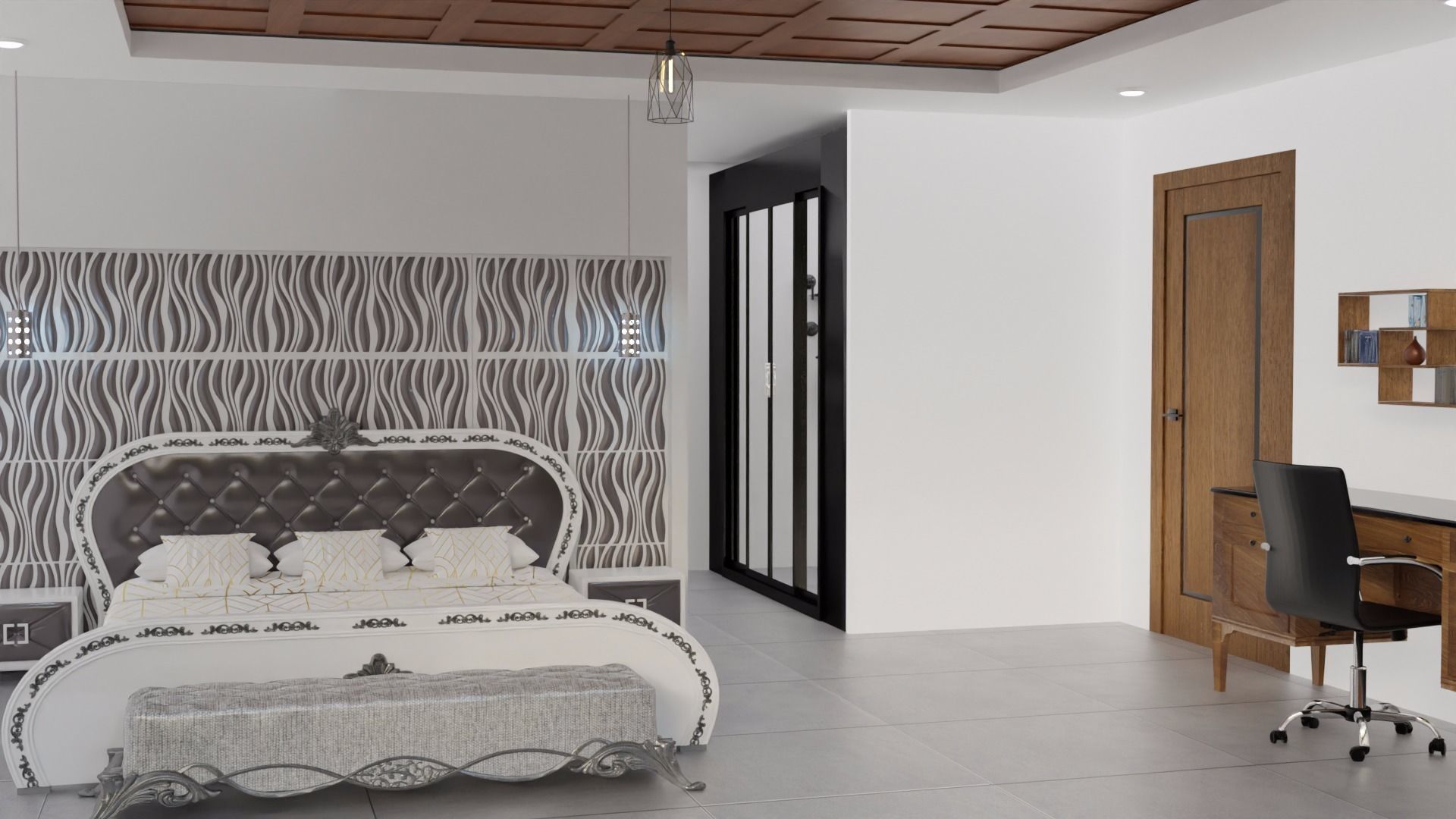 House Design Black House 3D model_37