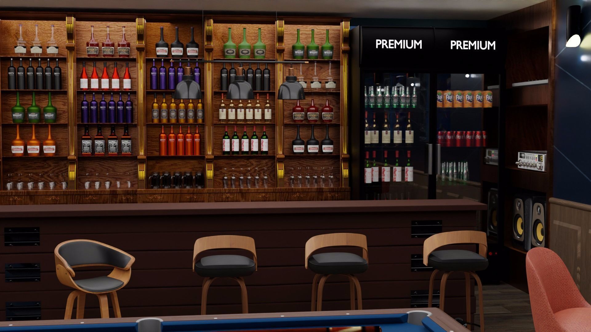 House Design Black House 3D model_9