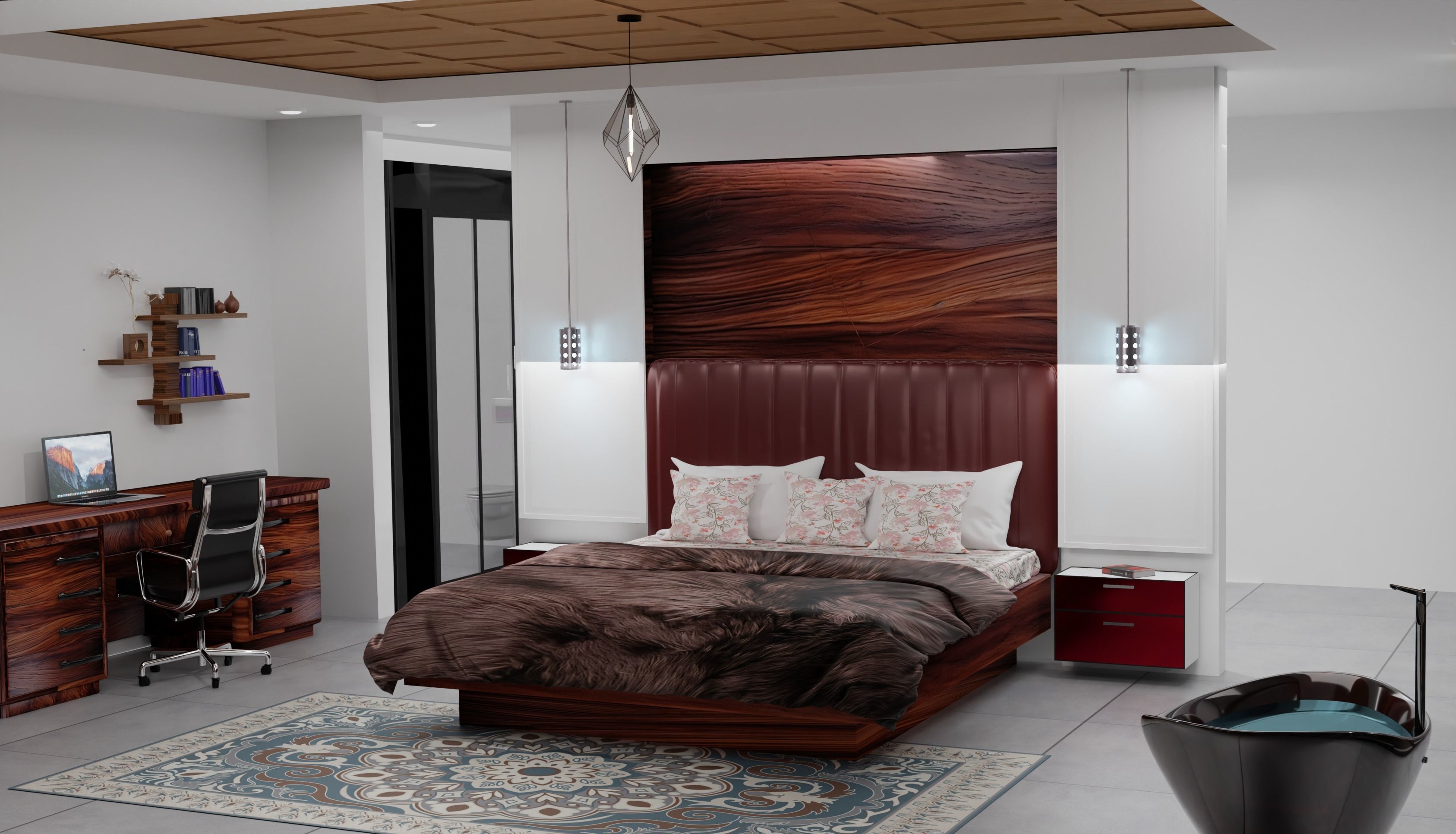 House Design Black House 3D model_34