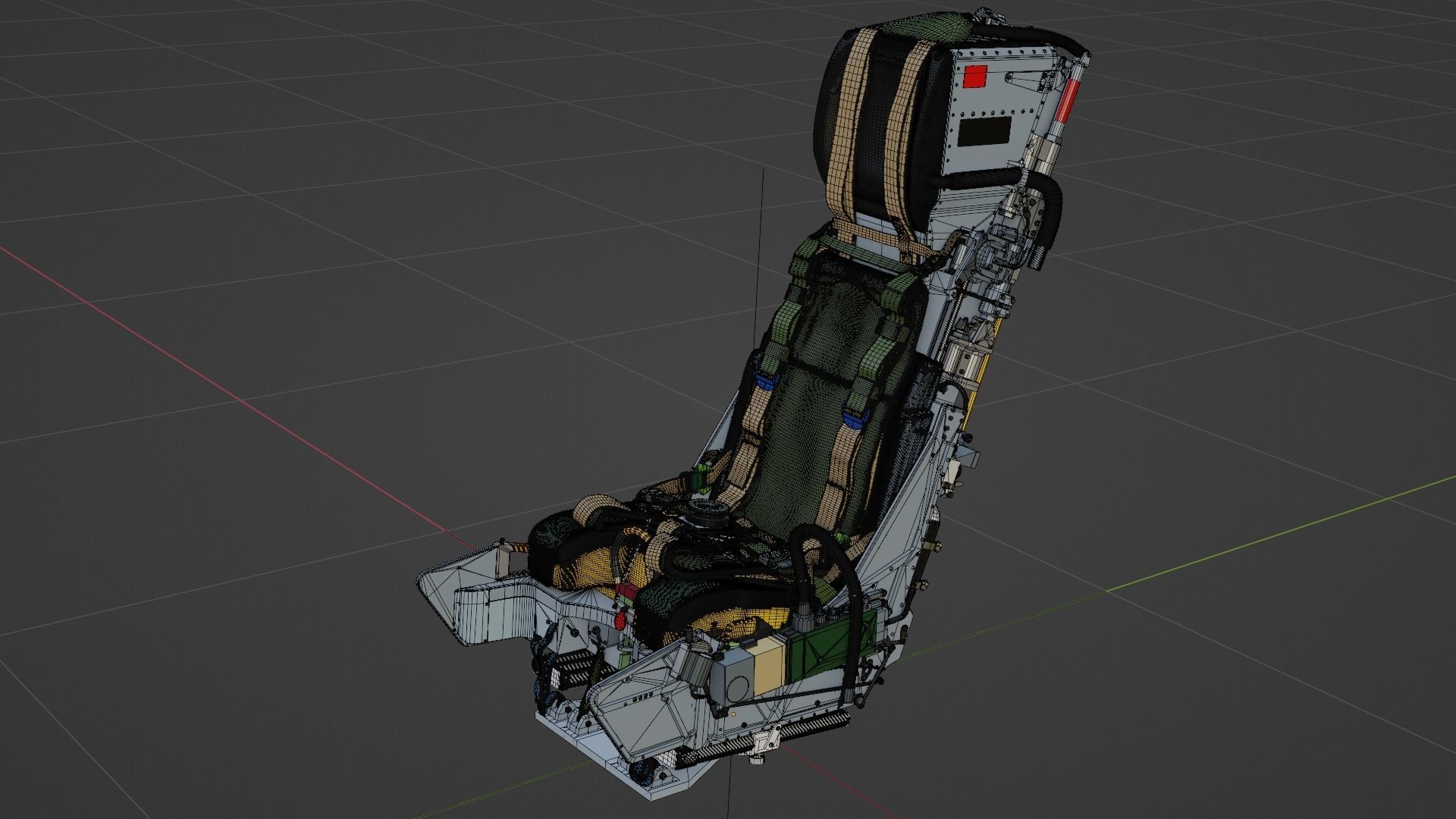 Martin Baker Mk10 Ejection Seat for Tornado GR1 3D print model_8
