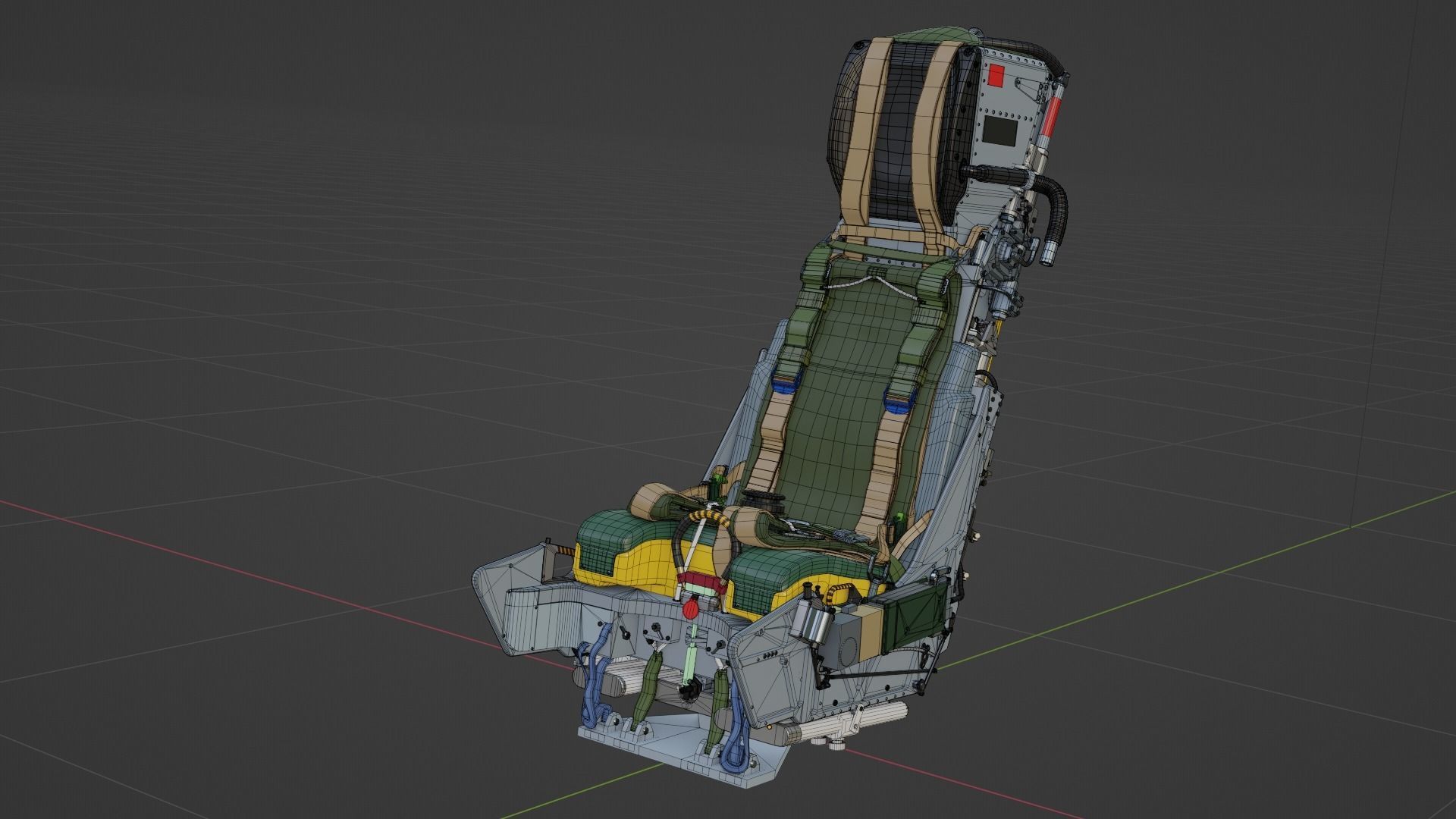 Martin Baker Mk10 Ejection Seat for Tornado GR1 3D print model_5