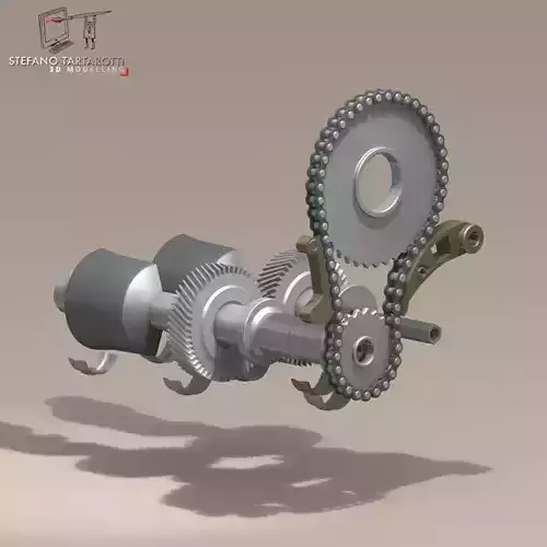 driveshaft gear and sprocket assembly