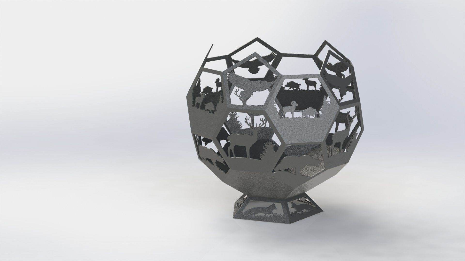 Fire bowl 3D print model_4
