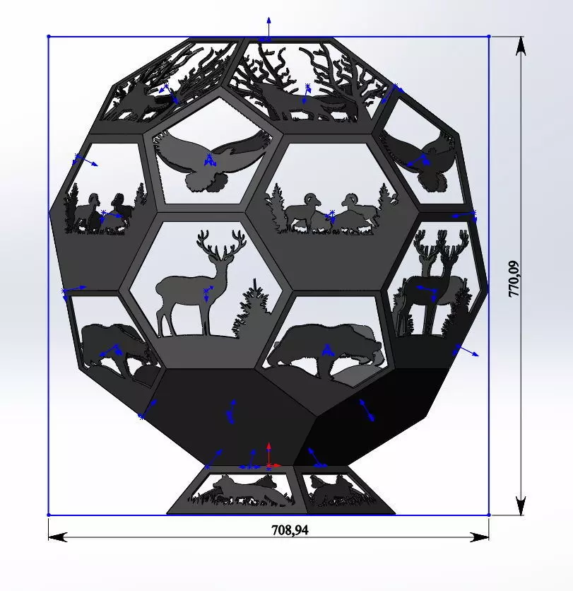 Fire bowl 3D print model_0