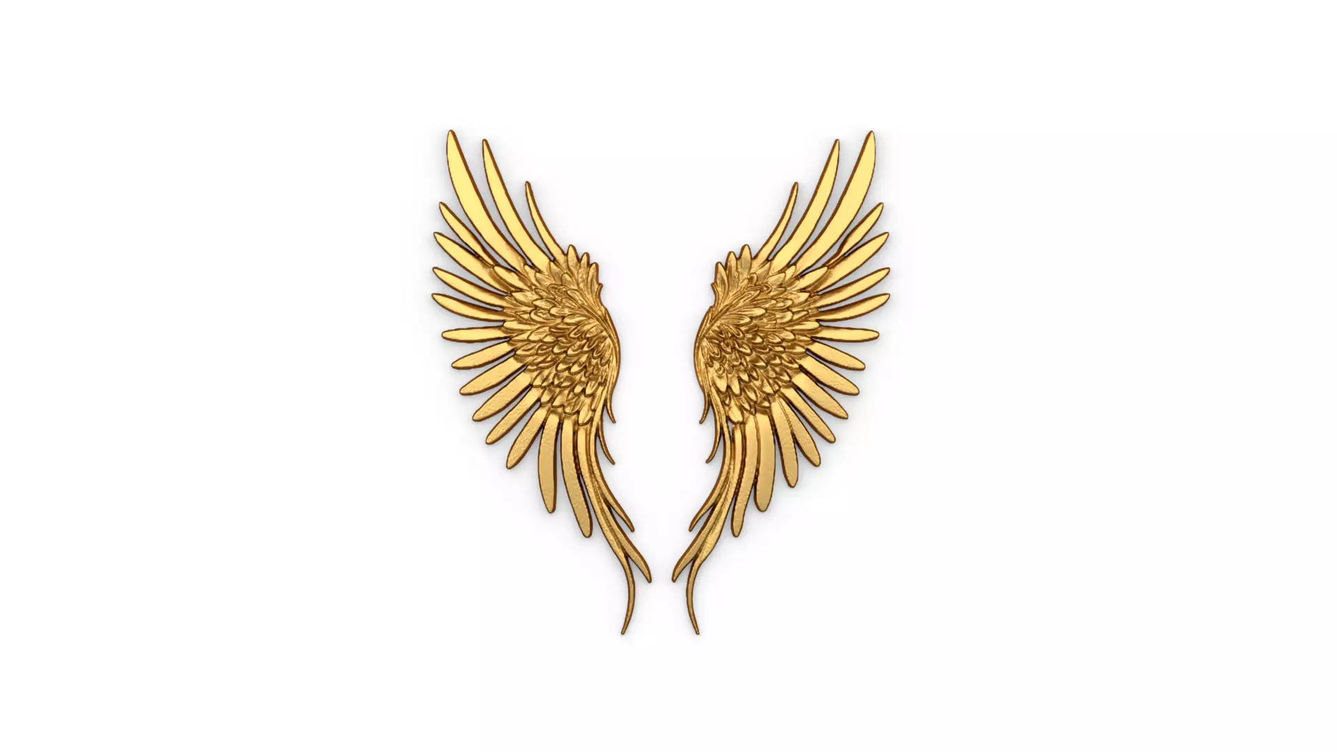 Wings Printable carved decor 03  3D print model_0