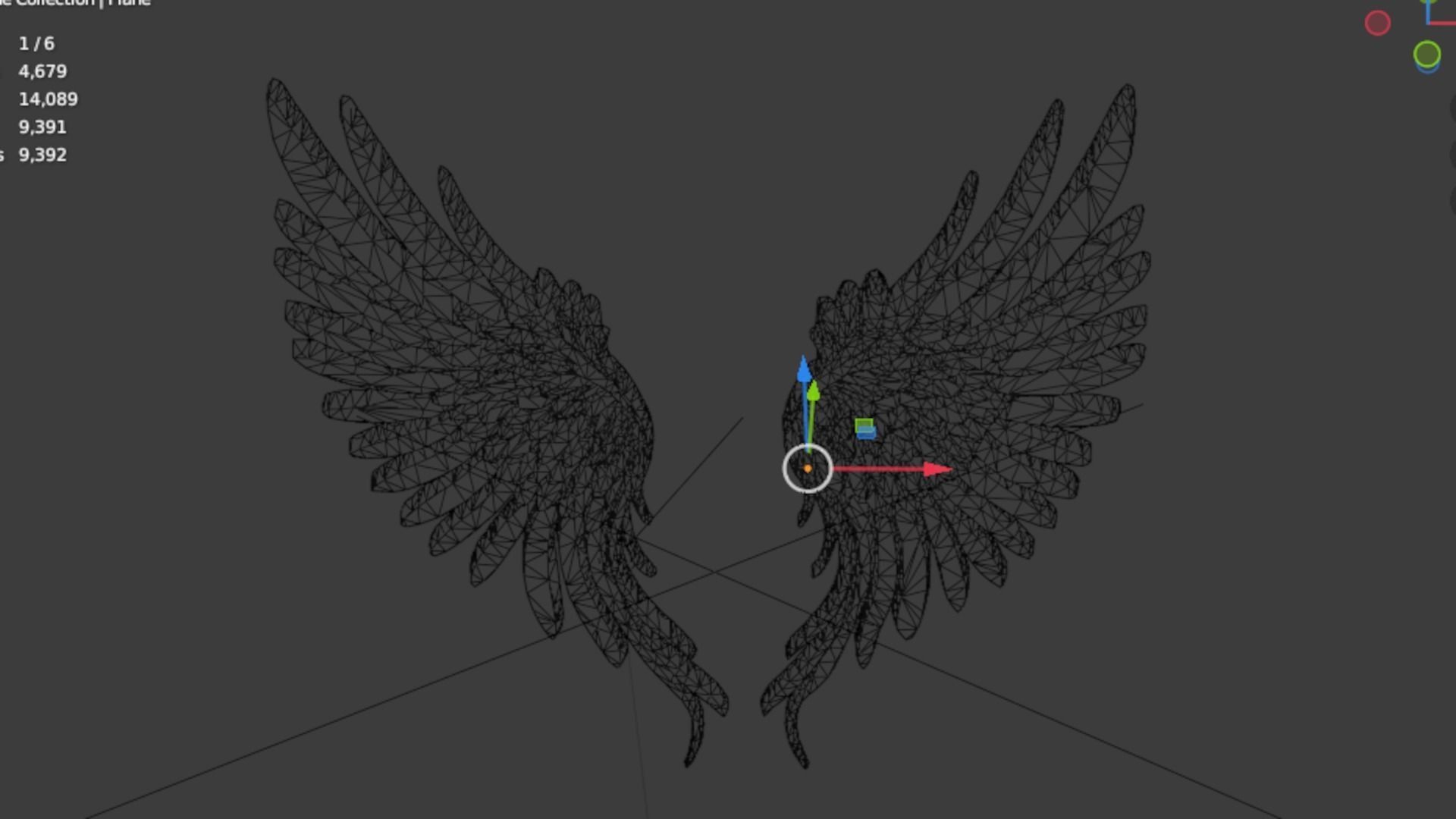 Wings Printable carved decor 03  3D print model_5