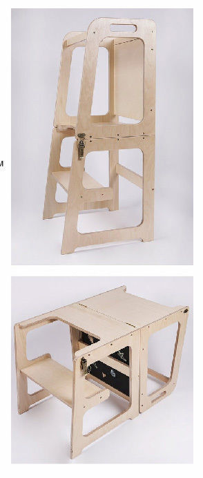 Tower with chair table and board 3D print model_4