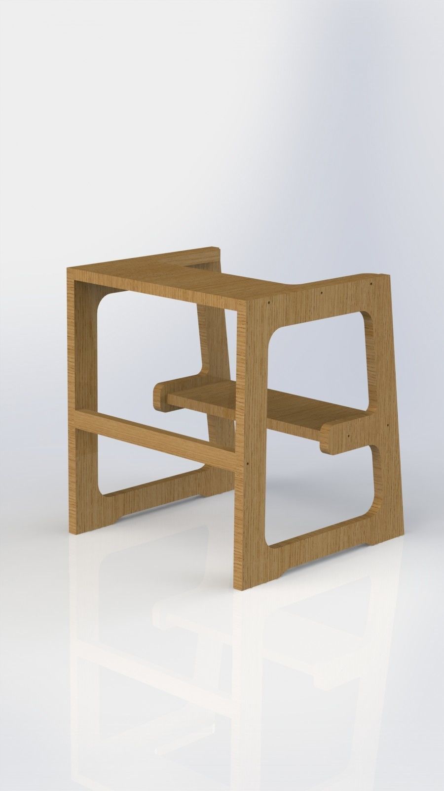 Tower with chair table and board 3D print model_1