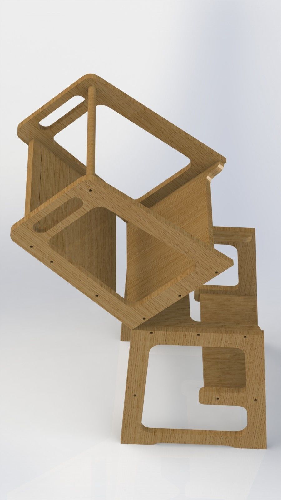 Tower with chair table and board 3D print model_7