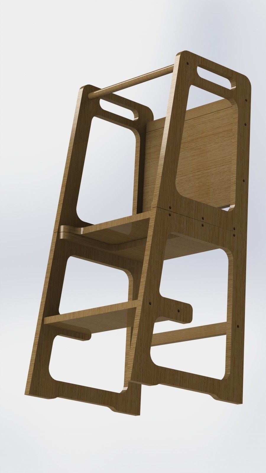 Tower with chair table and board 3D print model_3
