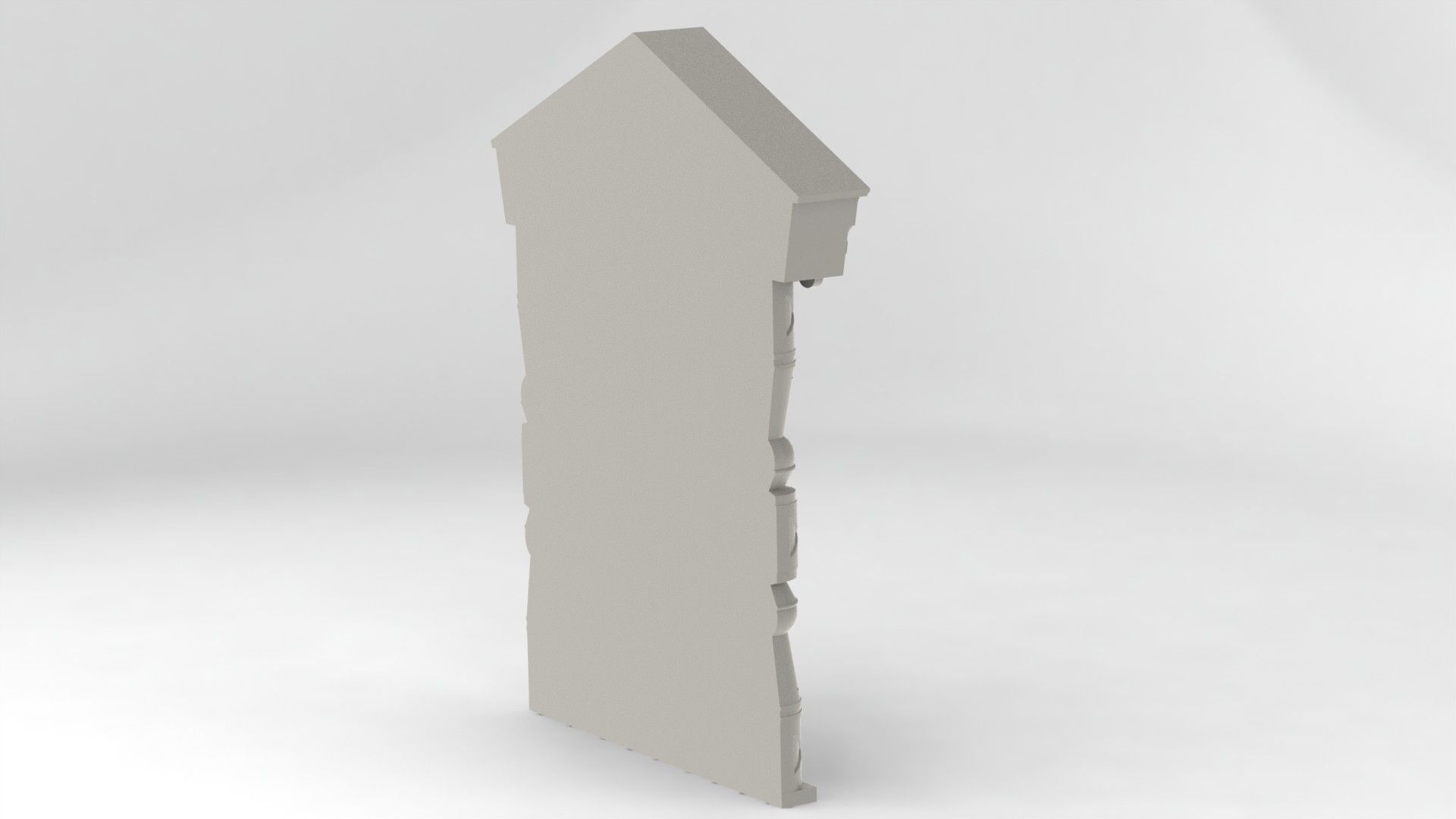 carved door portal 3D print model_2