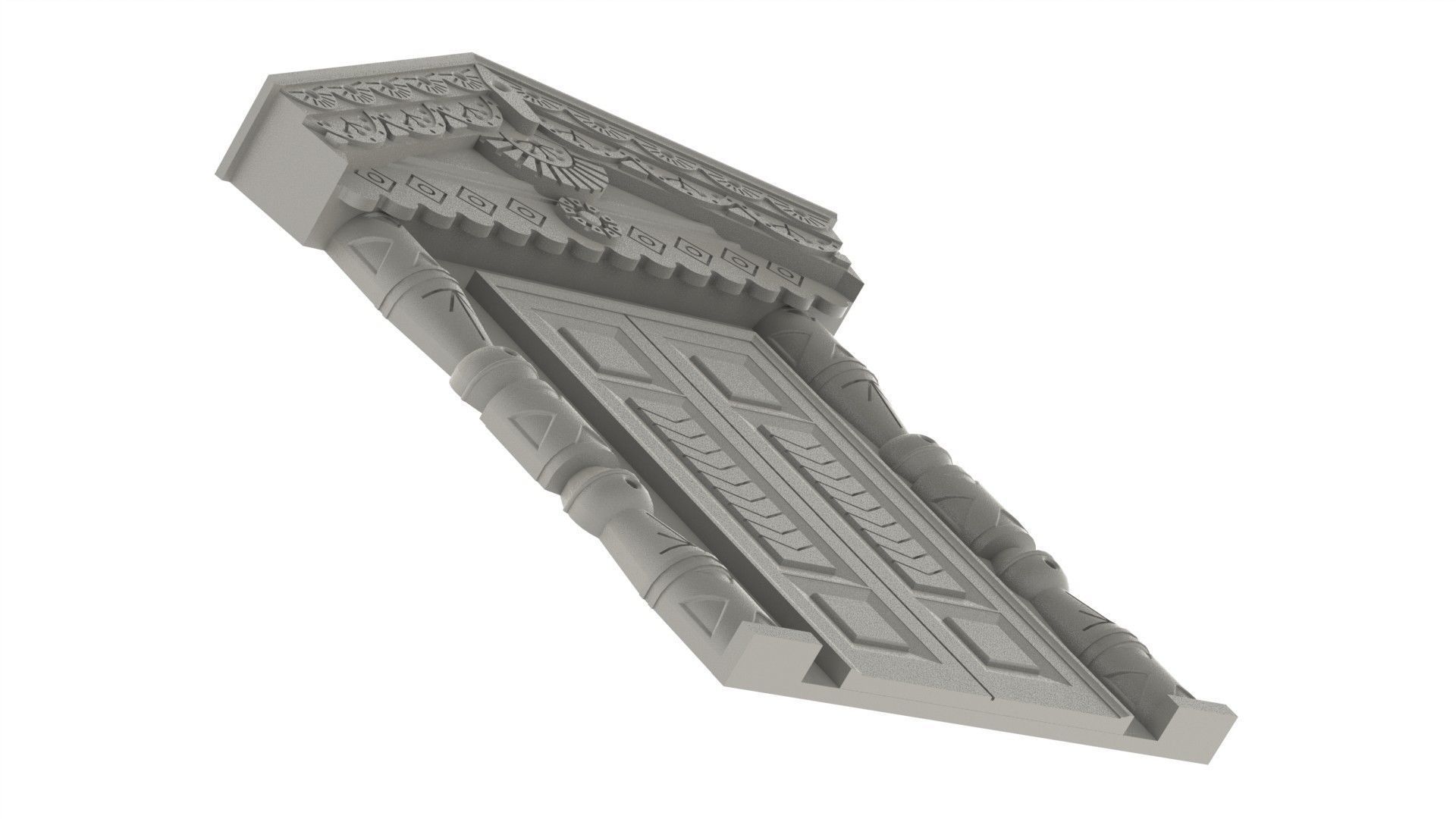 carved door portal 3D print model_1