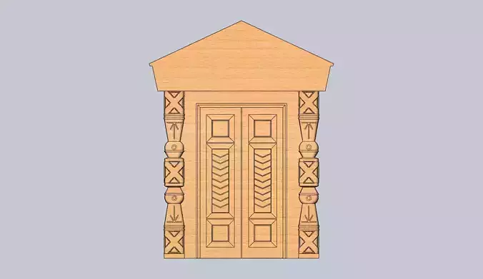 carved door portal