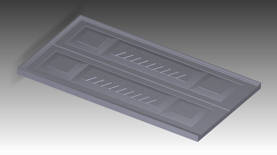 carved door portal 3D print model_6