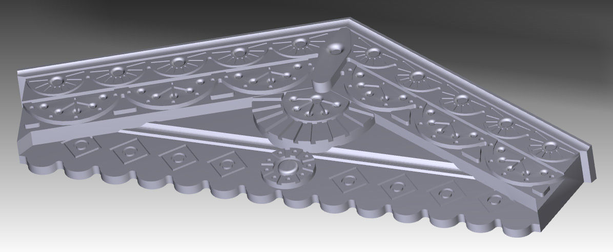 carved door portal 3D print model_8