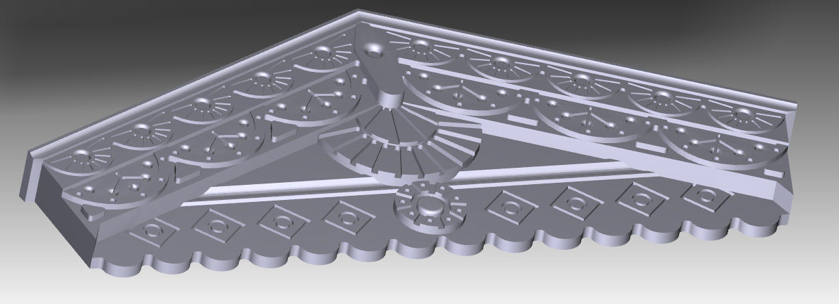 carved door portal 3D print model_9