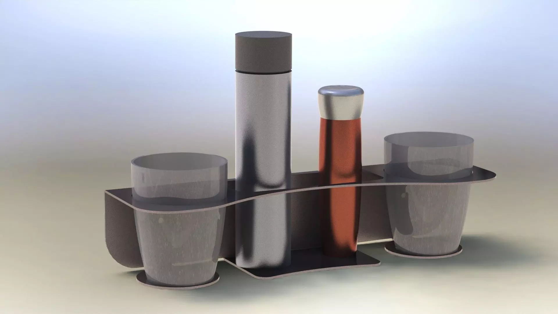 bathroom shelves 3D print model_0