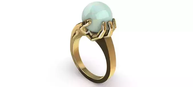 Hand Ring 3D print model