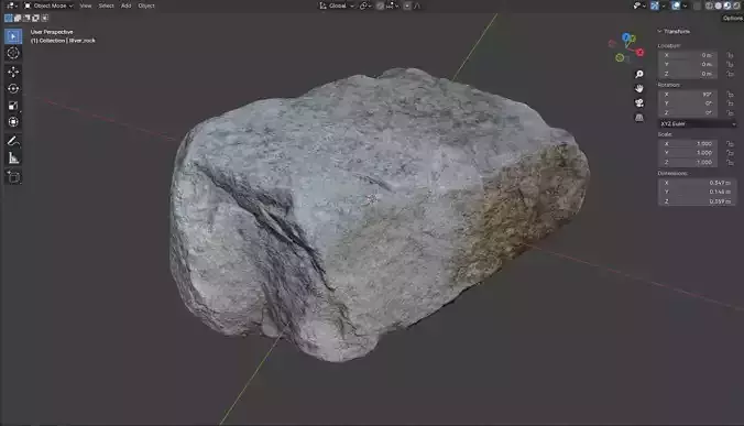 3d scan Rock river  Free 3D model
