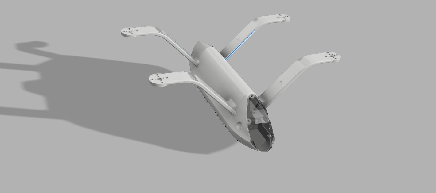 DRONE JET 20 CM 3D print model_1