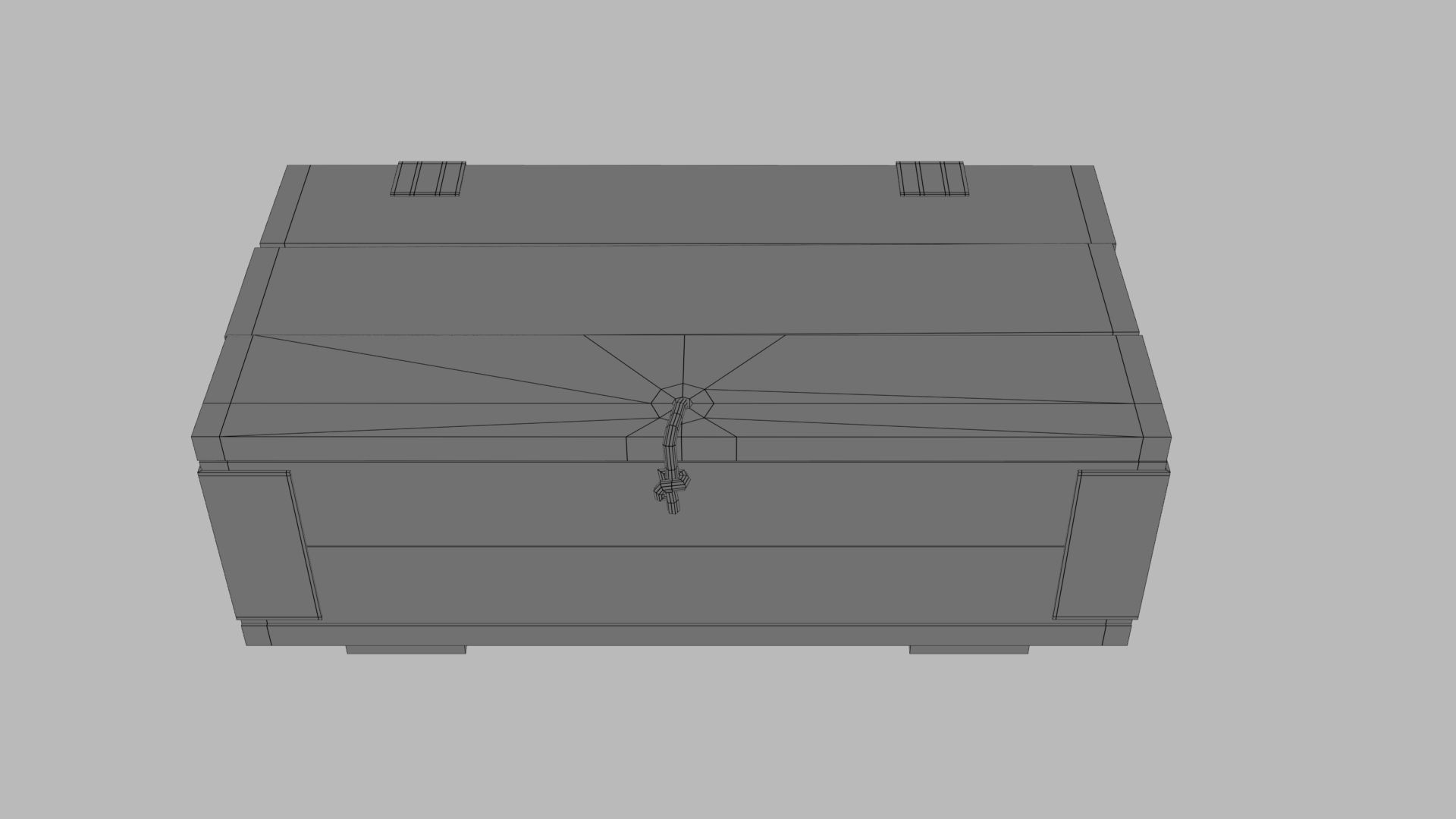 Sci-fi post apocalyptic crate of grenades Low-poly 3D model_39