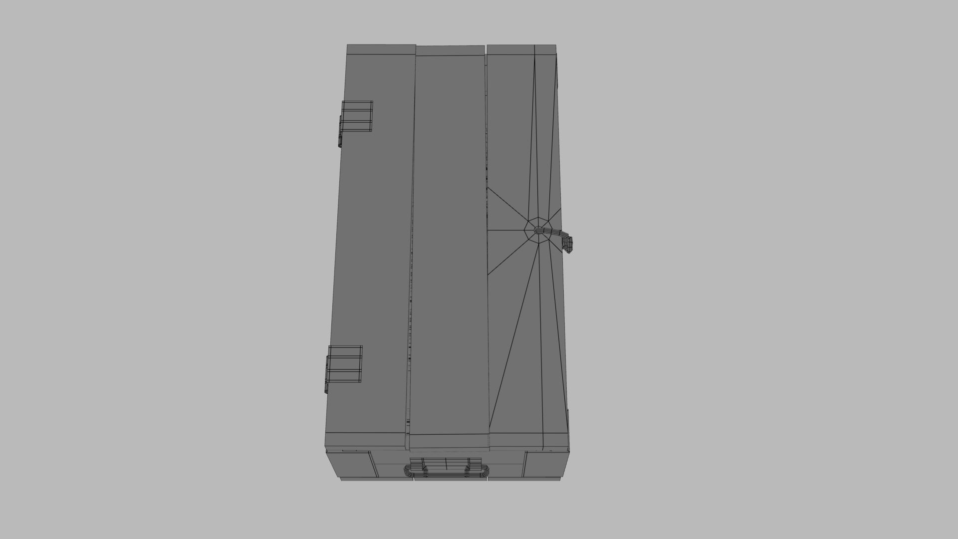 Sci-fi post apocalyptic crate of grenades Low-poly 3D model_40