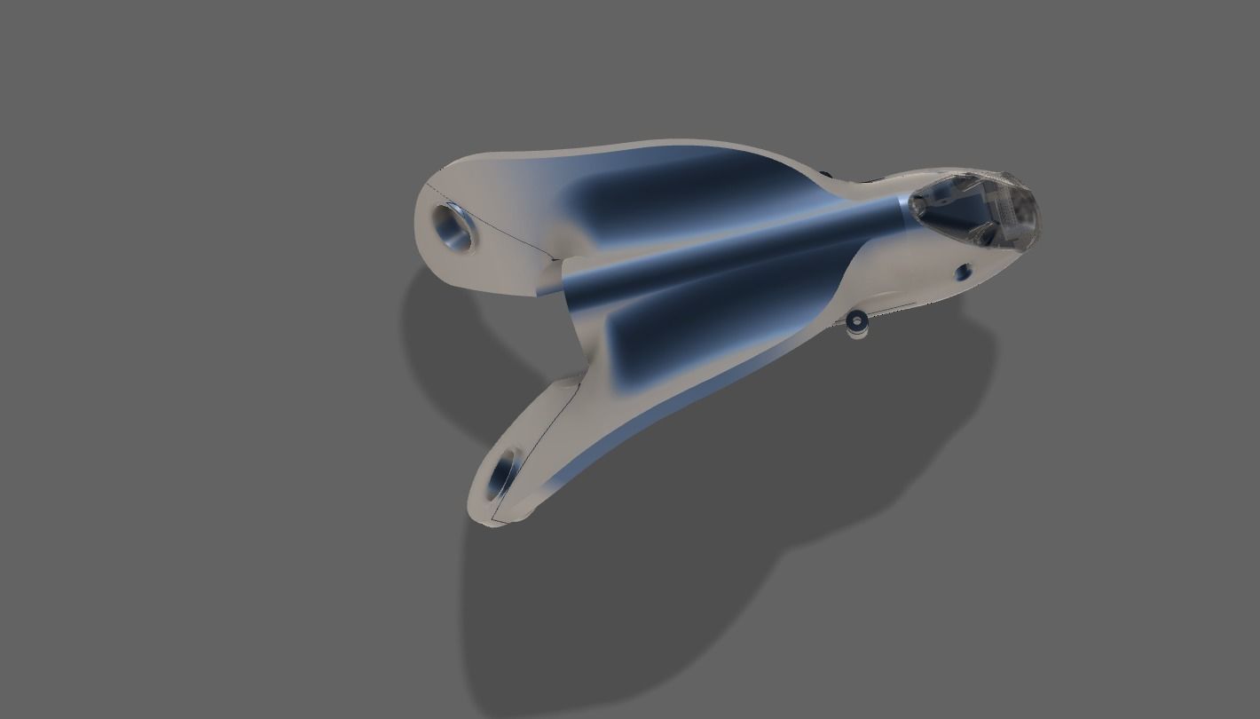 DRONE JET A FORMA DI T 3D print model_5