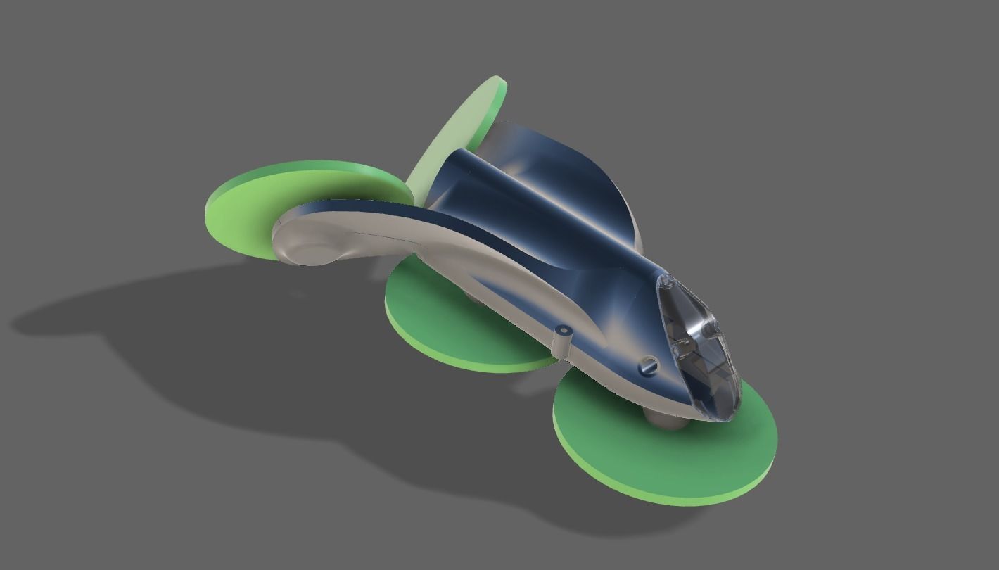 DRONE JET A FORMA DI T 3D print model_1
