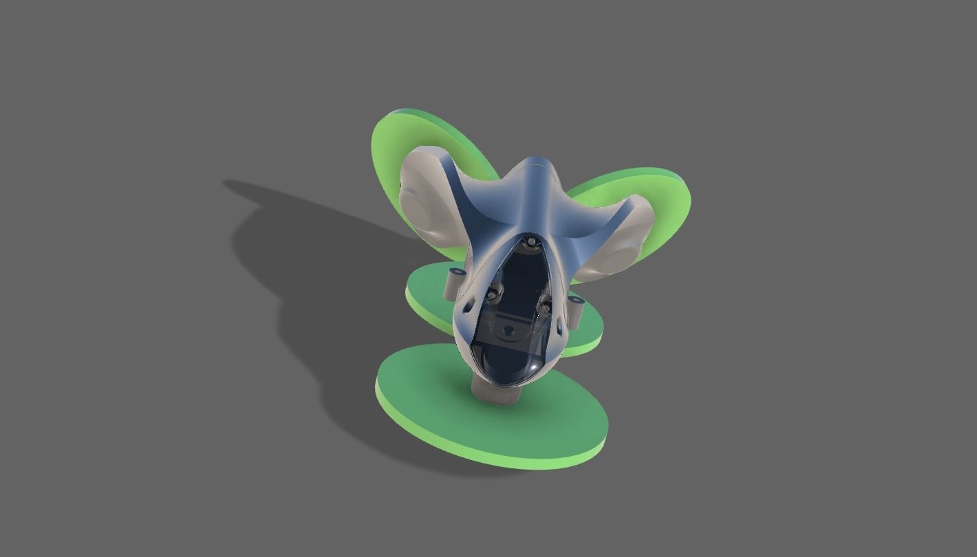 DRONE JET A FORMA DI T 3D print model_2