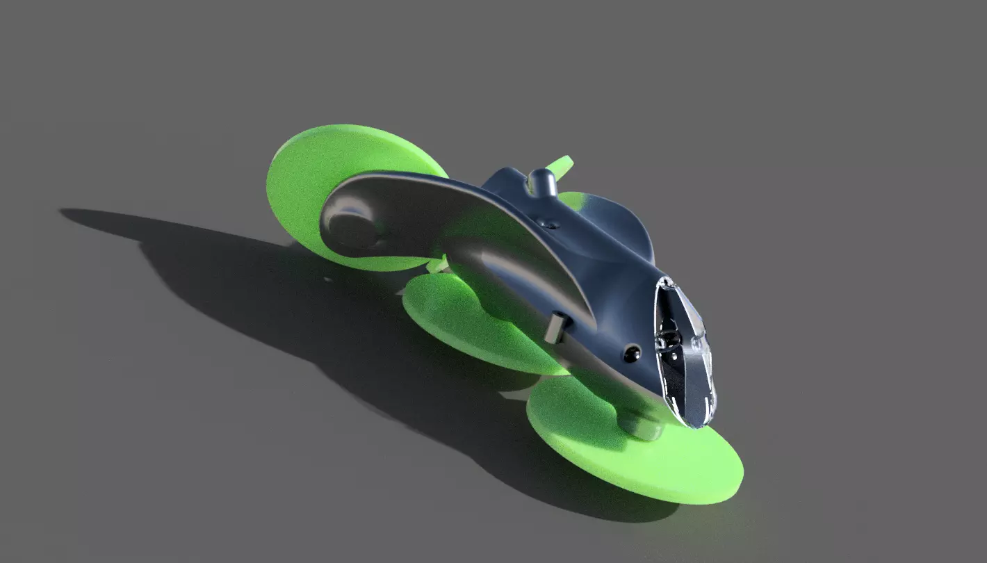 DRONE JET A FORMA DI T 3D print model_0