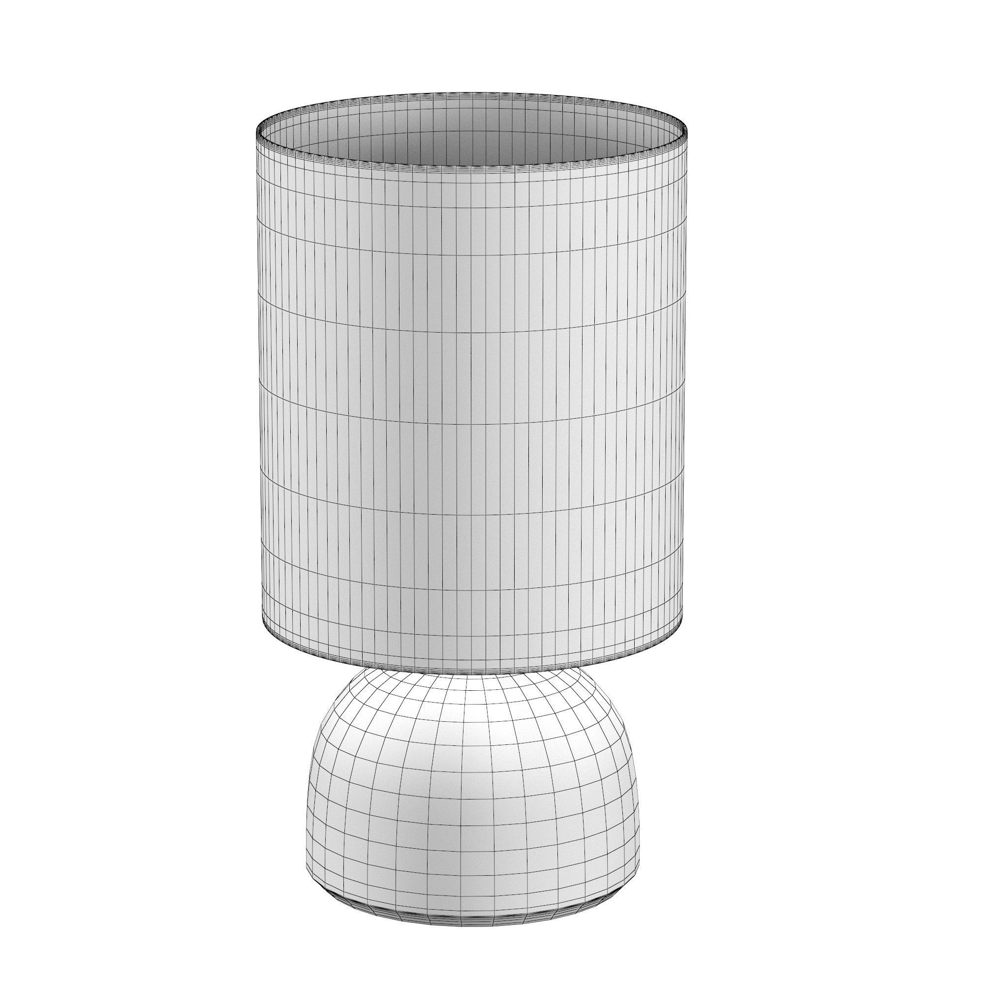 Small Agnes Lamp in Chalk 3D model_4