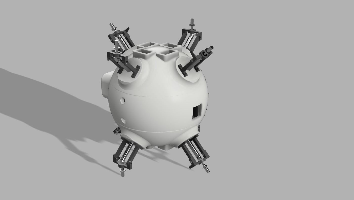 DRONE SFERICO 16CM 8 OR 4 ELICHE 3D print model_2