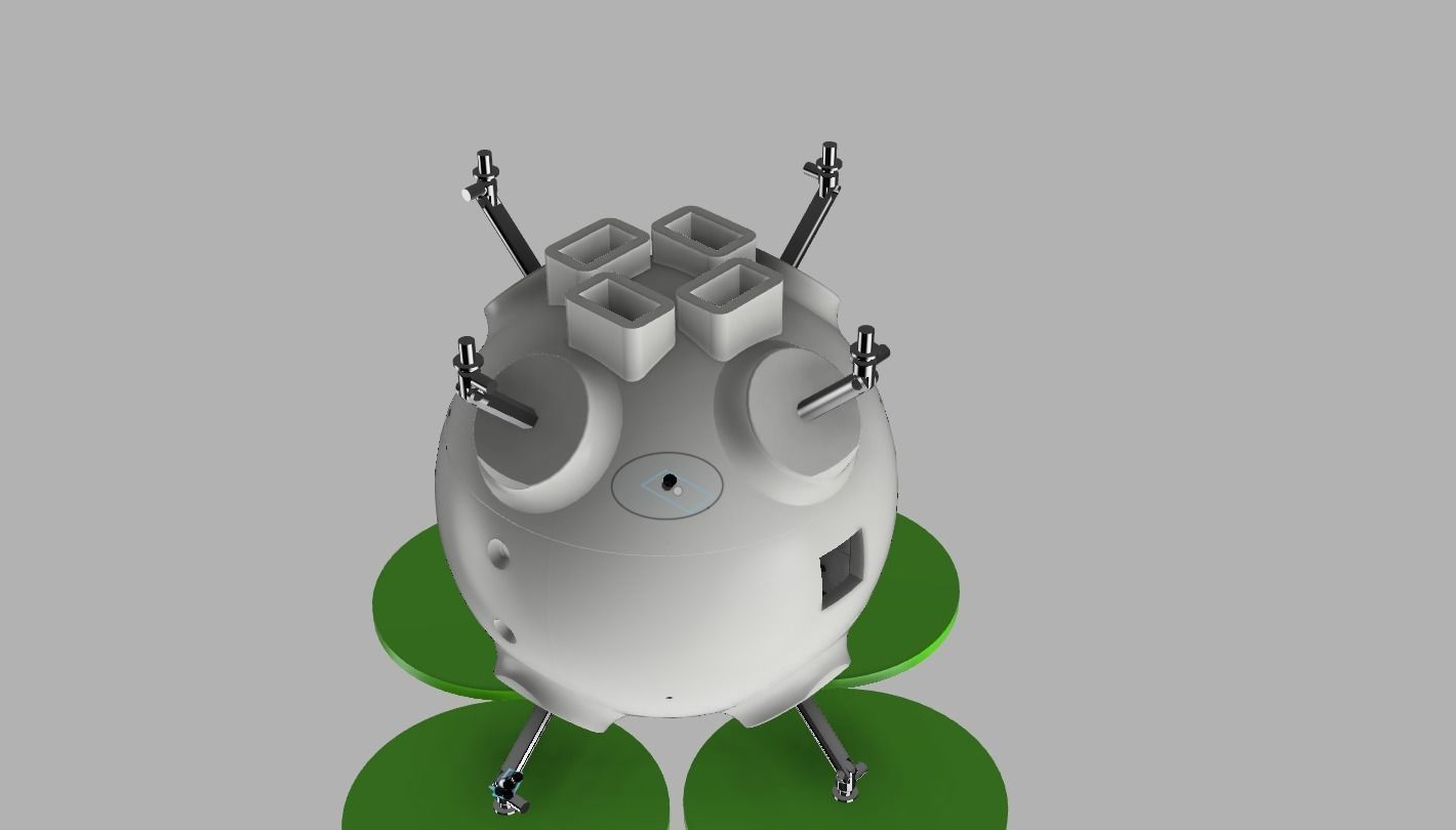 DRONE SFERICO 16CM 8 OR 4 ELICHE 3D print model_5