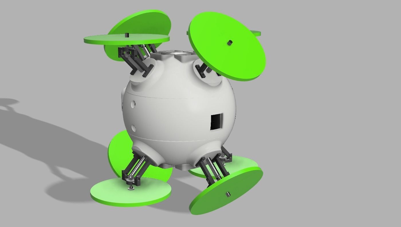 DRONE SFERICO 16CM 8 OR 4 ELICHE 3D print model_10