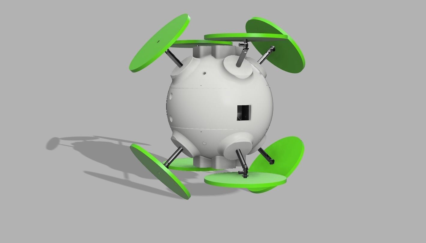 DRONE SFERICO 16CM 8 OR 4 ELICHE 3D print model_7
