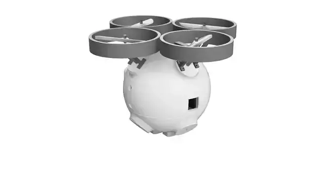 DRONE SFERICO 16CM 8 OR 4 ELICHE 3D print model