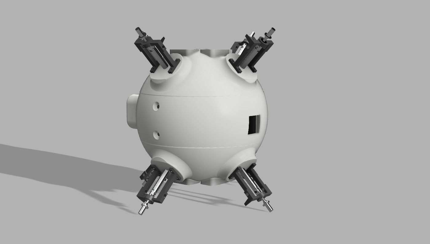 DRONE SFERICO 16CM 8 OR 4 ELICHE 3D print model_8