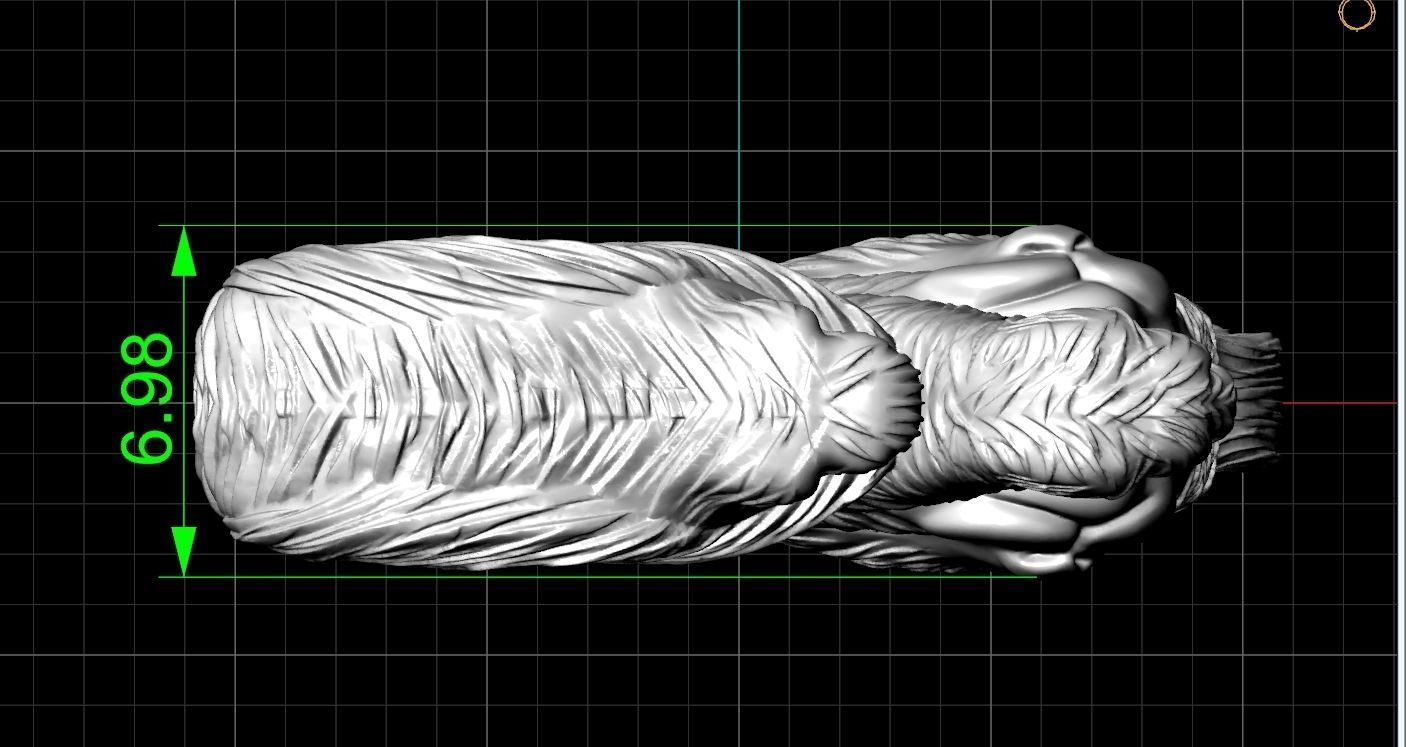 pendant sphynx cat 1013 3D print model_6