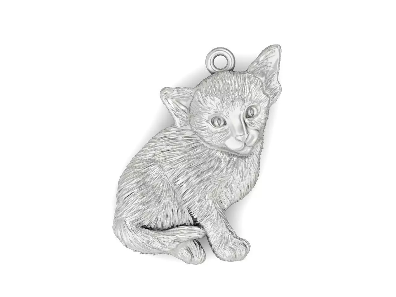 pendant sphynx cat 1013 3D print model_0