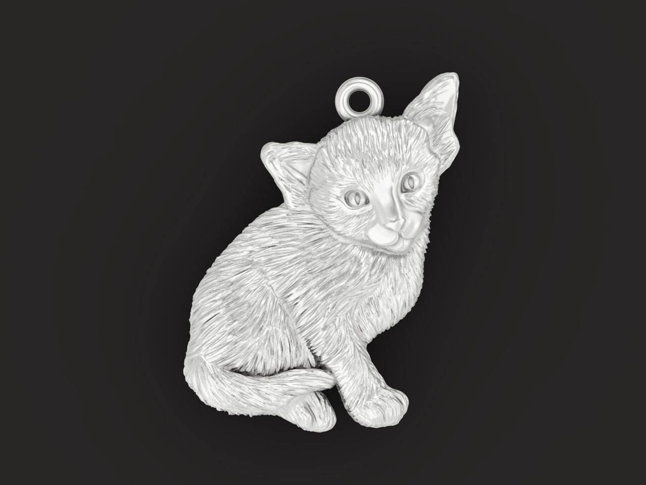 pendant sphynx cat 1013 3D print model_30