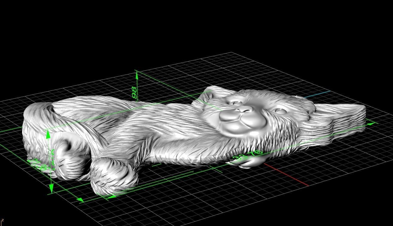 pendant sphynx cat 1013 3D print model_7