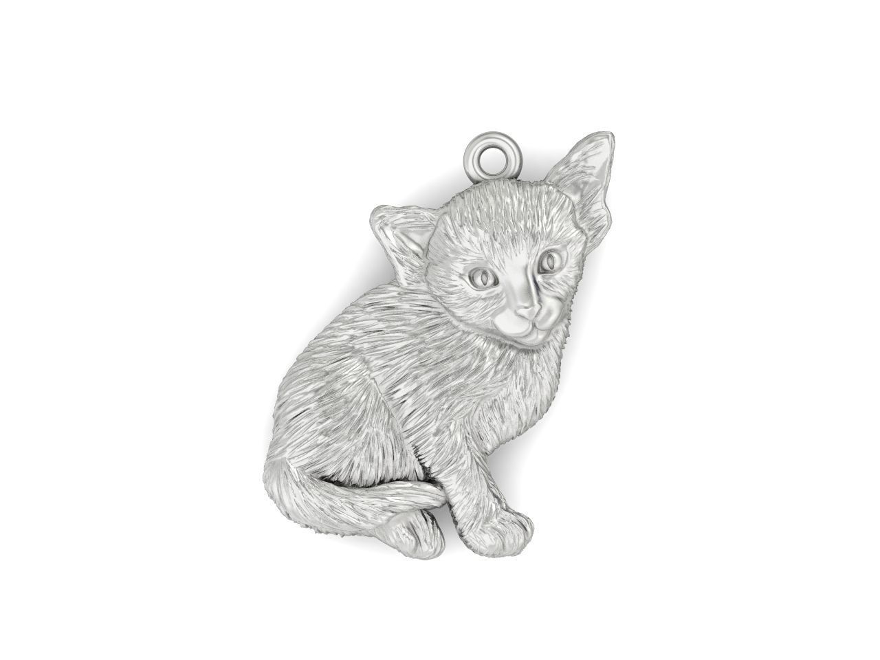 pendant sphynx cat 1013 3D print model_21