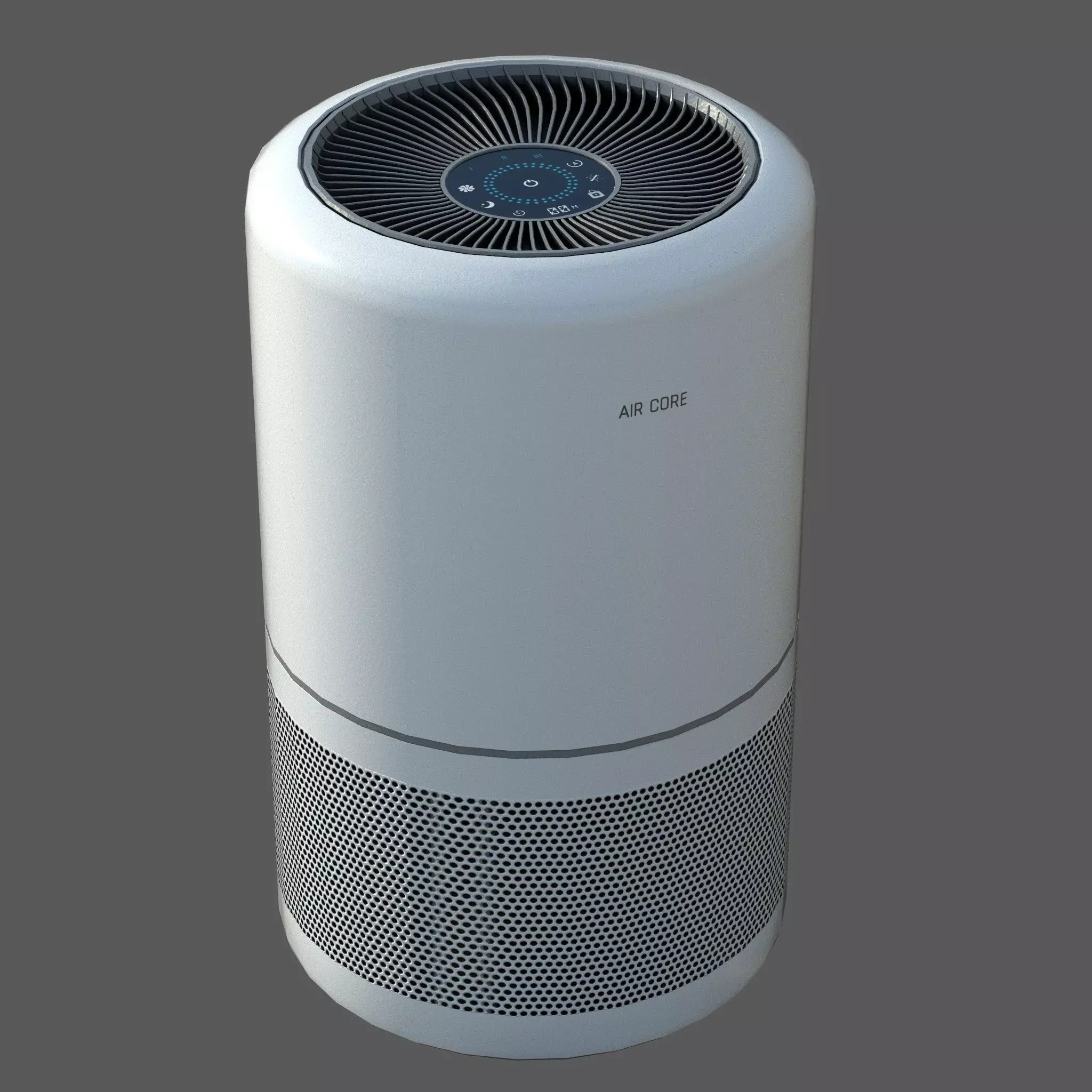 Air purifier Low-poly 3D model_0