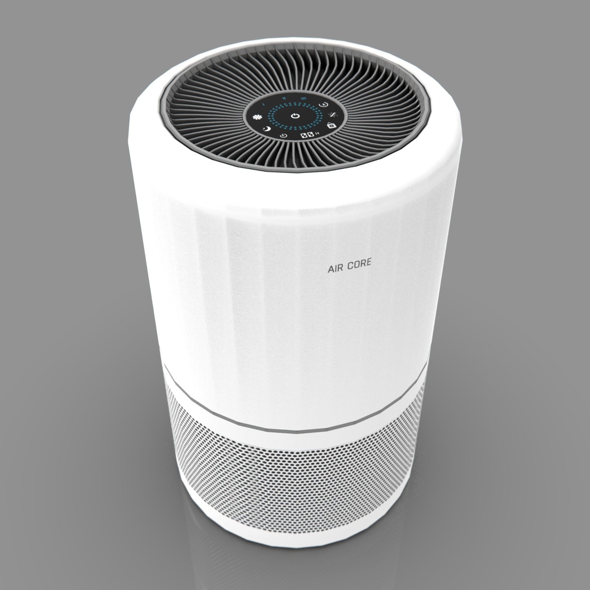 Air purifier Low-poly 3D model_11
