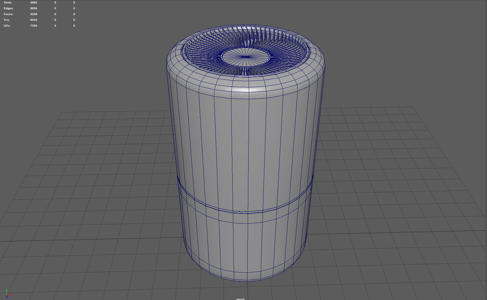 Air purifier Low-poly 3D model_5