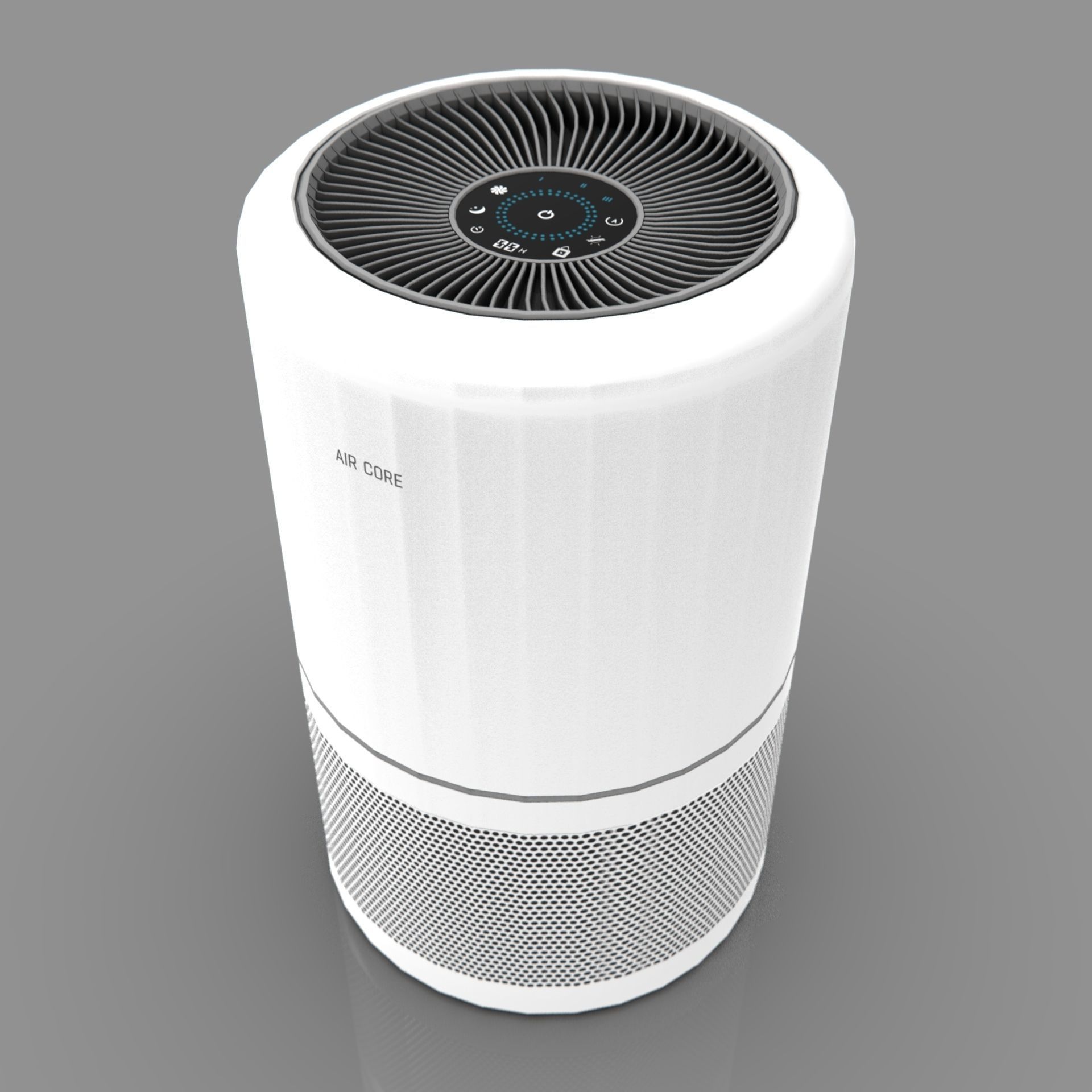 Air purifier Low-poly 3D model_12